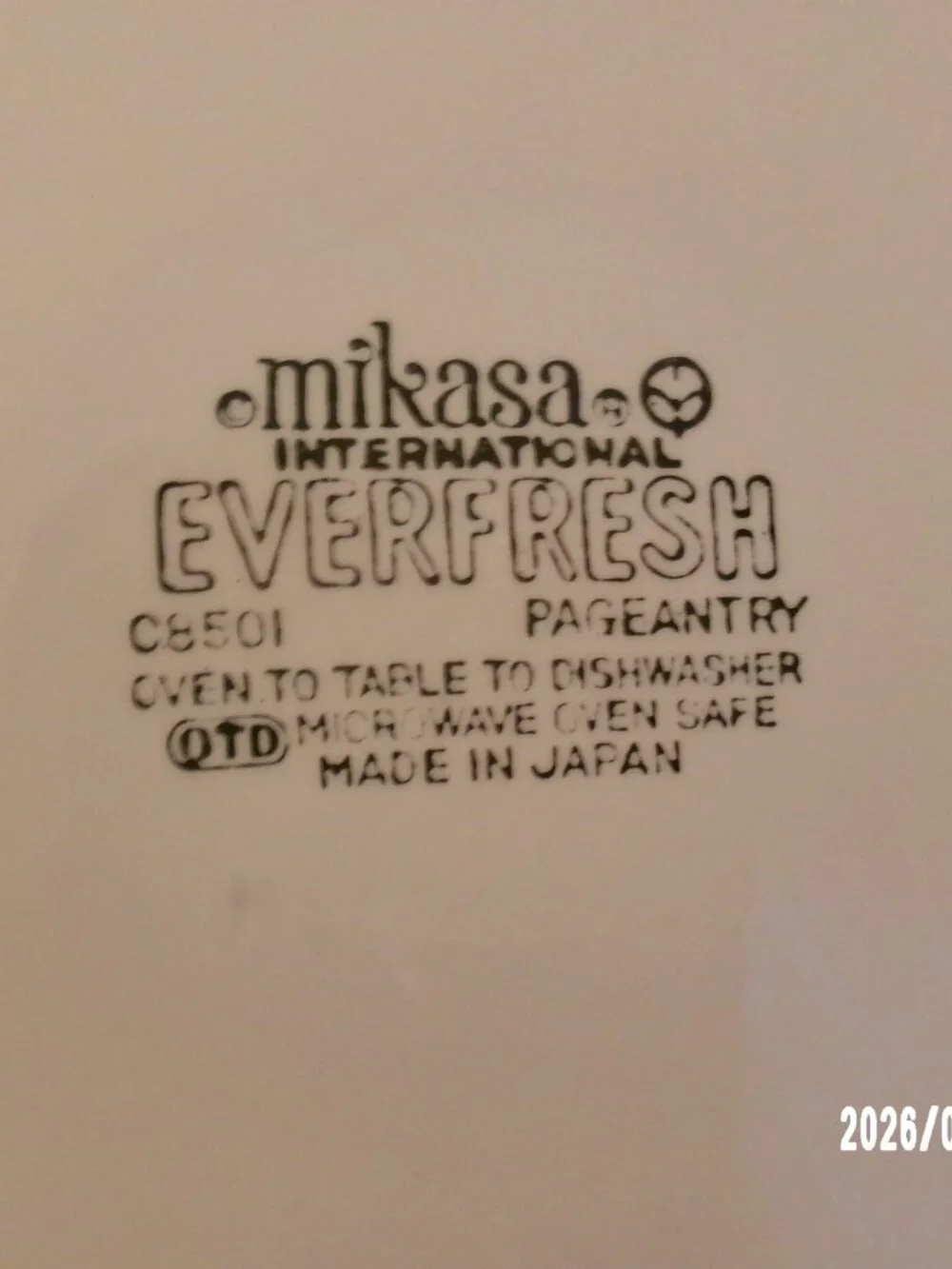 Vintage Mikasa Everfresh Pageantry Serving Plate 12 1/4